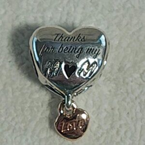 Authentic Pandora Rose ™ Love You Mom Heart Charm